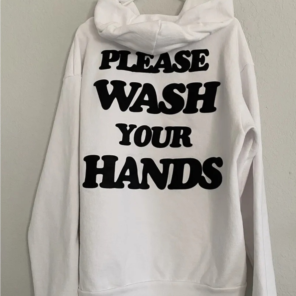 Talentless men white large hoodie